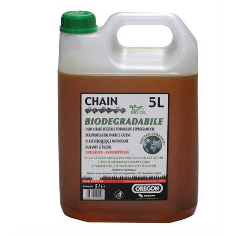 Huile pour chaînes de tronçonneuses, 5 litres, végétale, Oregon