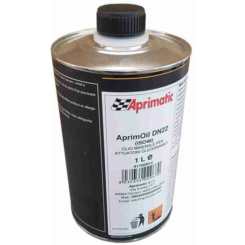 Huile pour moteurs de portails coulissants Aprimatic aprimoil spirax 1 Lt diélectrique