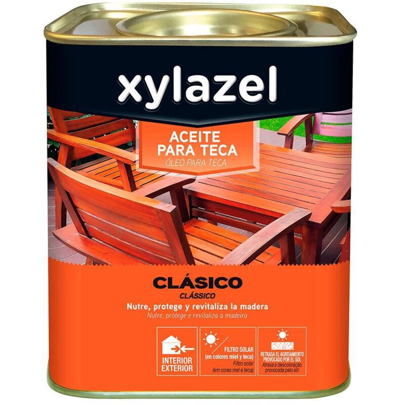 Huile de teck couleur teck Xylazel 0,750 l
