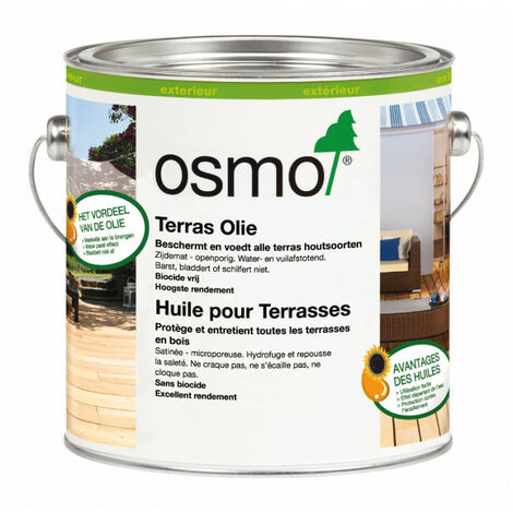 Huile pour terrasses Mélèze naturel Mélèze 2,5 L Finition : Satin
