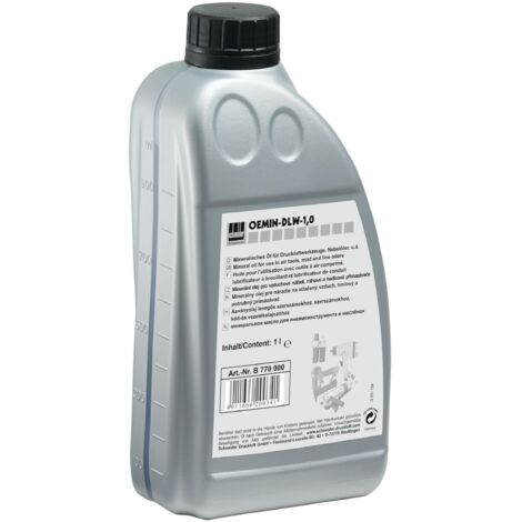 Huile spéciale, contenu 1 litre, pour outils à air comprimé et lubrificateurs