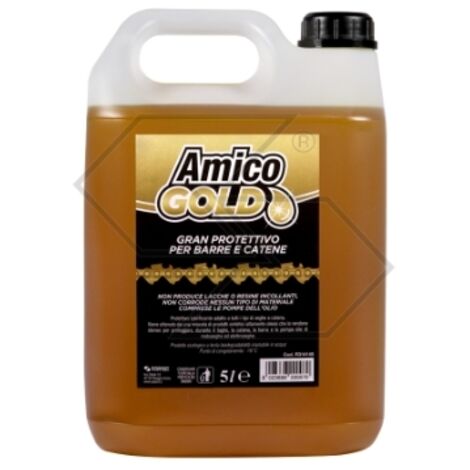 Huile synthétique de protection pour chaîne de tronçonneuse AMICO GOLD 5 litres R314145