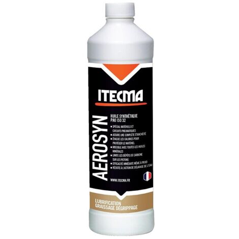 Huile synthétique pneumatique Aerosyn bidon de 1 litre - ITW SPRAYTEC ITECMA