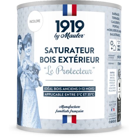 Huile terrasse contre UV & intempéries - 5L Mat Incolore - Huile végétale garnissante - Saturateur bois extérieur Le Protecteur 1919 by Mauler