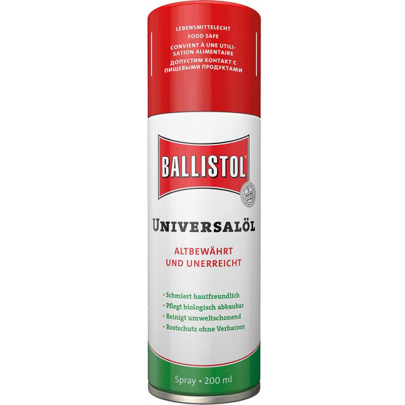 Huile universelle Ballistol spray 200ml en 27 longues (Par 12)