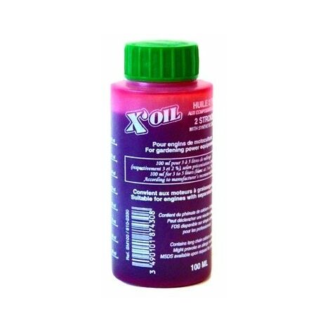 Huile X'oil Spéciale 2 Temps Semi-synthèse Pour Moteur Deux Temps - Dose/dosette De 100 Ml Pour 5l