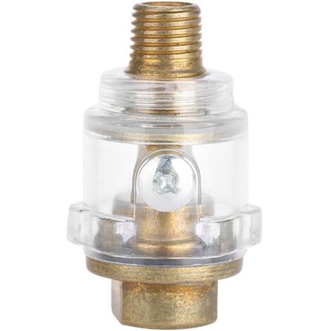Huileur d'Outil Pneumatique, Outil de Lubrification 1/4 Pouces BSP en Ligne, Lubrificateur d'huile pour Pneumatique, Tuyau de Compresseur, Lubrification Automatique pour la Compression de.
