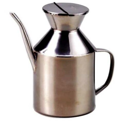 Huilière cylindrique en inox 750 cc Eva