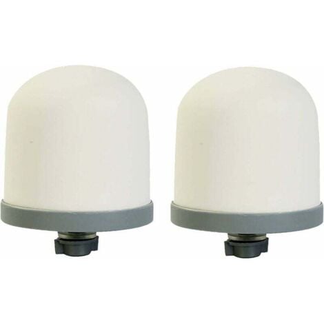 Huining 2 Pack Replacement Ceramic Filters for Water Systems, Dome Shaped Ceramic Filter White