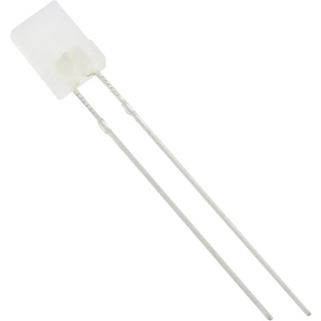 HuiYuan 2534W2D-KHA-A LED bedrahtet  Weiß Rechteckig 2 x 5 mm 175 mcd 120 ° 20 mA