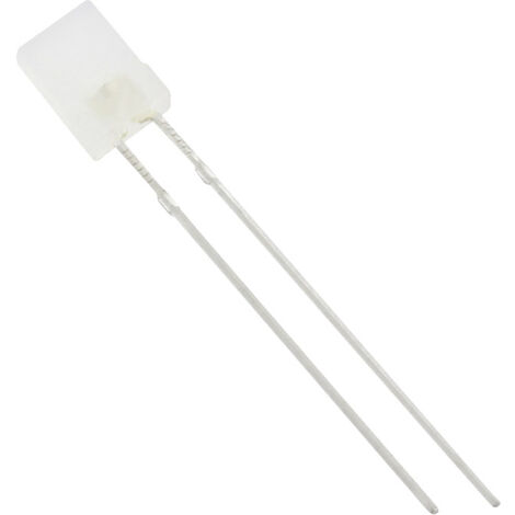 HuiYuan 2534W2D-KHD-C LED bedrahtet  Weiß Rechteckig 2 x 5 mm 1250 mcd 120 ° 20 mA