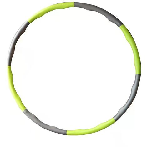 Hula Hoop De Fitness, 8 Sections Cerceau De Fitness Amovible avec Mousse, Minceur Hula Hoop pour Adultes, Professionnel Portable Gym Exercice Hula Hoop