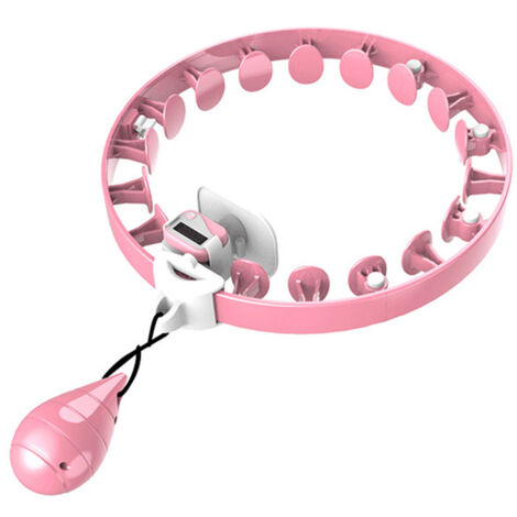 Hula hoop de silicona de alta calidad con contador para adultos, botones, bolsa y banda de fitness para bajar de peso.