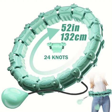 Hula hoop intelligent à gravité amovible sans chute, taille ajustable pour tous les morphologies, massage abdominal efficace pour perdre du poids et se remettre en forme.