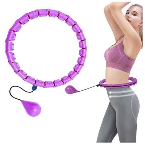 Hula Hoop lesté pour adultes et enfants, Hula Hoop intelligent pour la perte de poids, Hula Hoop lesté réglable pour un entraînement