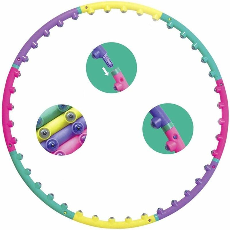 

Hula Hoop Yoga Cintura Ejercicio Adelgazamiento Aro deportivo Bucles de masaje Anillo de gimnasia Tubo duro Círculo Mujeres