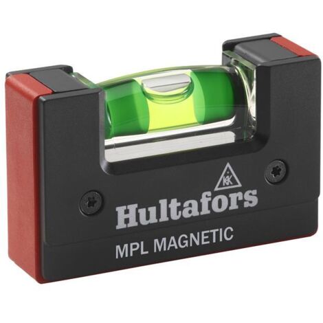 Hultafors 401313 MPL Mini Magnetic Pocket Level – 68mm Compact Precision Level for Accurate Measurements