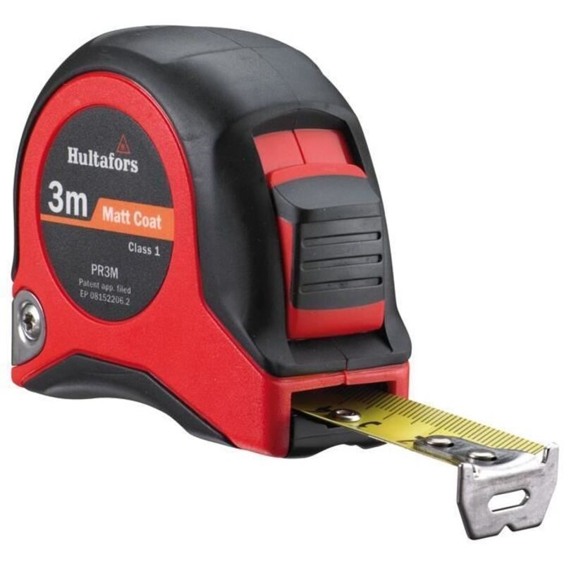 Tape Measure - Hultafors - PR - 3 m - Durable - Ergonomic - Soft Return