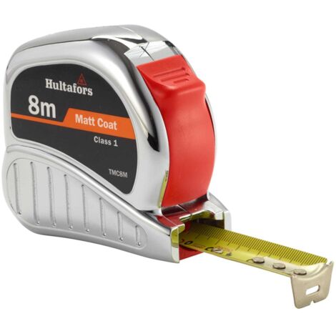 Hultafors TM8M Chrome Tri-Matic Pocket Tape Measure 8m Width 25mm HUL368203