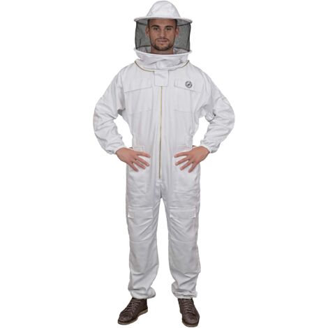 Humble Bee 410 Tuta in Polycotone con Cappello Maschera Rotonda per Apicoltura