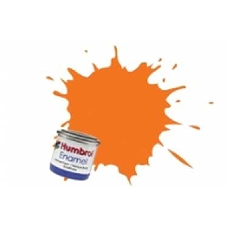 Enamel Paint 14ml No 18 Orange - Gloss - Humbrol
