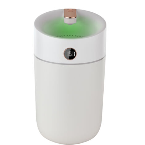 Humidificador 3 L con pantalla digital – Vapor frío, visualización en tiempo real + luz LED – Dormitorio o sala – Regalo alta tecnología Día Madre