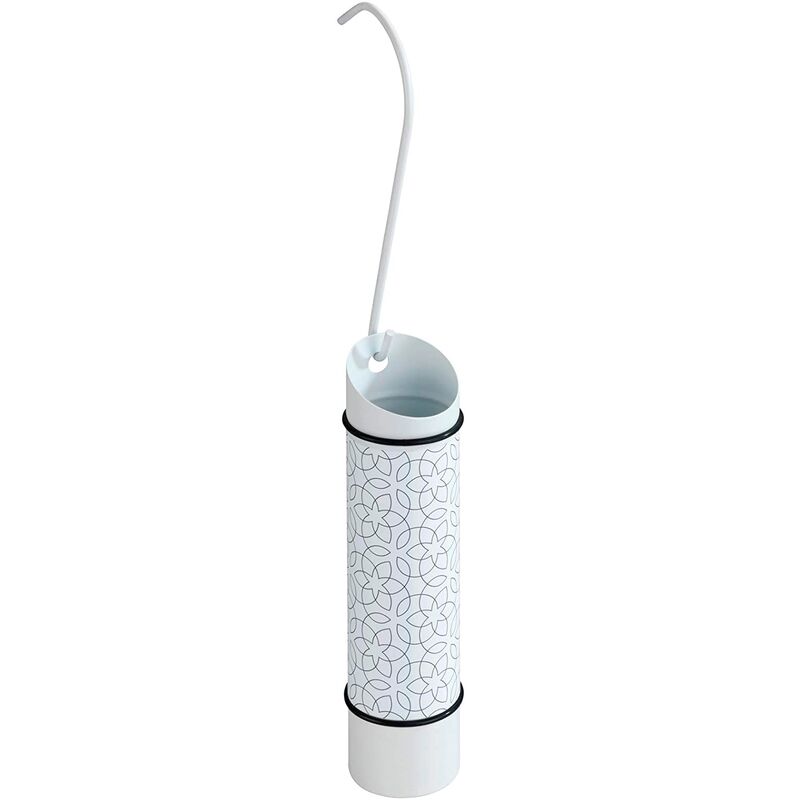 

Humidificador con colgador de acero inoxidable en color blanco con flores - Wenko