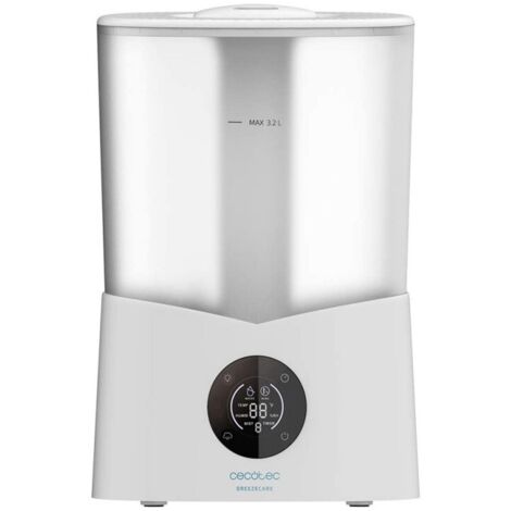Humidificador de agua de 260 ml/h para 40 m² y 3,2 L litros de depósito. Pantalla, mando, táctil, 3 velocidades, temporizador y selección de humedad.