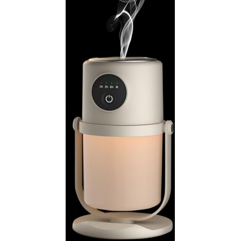Humidificador de aire de vapor frío con boquilla giratoria de 360°, humidificador silencioso para interiores y purificador de aire con luz nocturna.