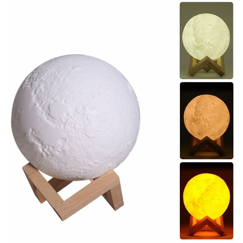 

Humidificador de aire lunar LED de uso domestico de 880 ml, difusor de lampara de luna 3D, purificador de niebla ultrasonico