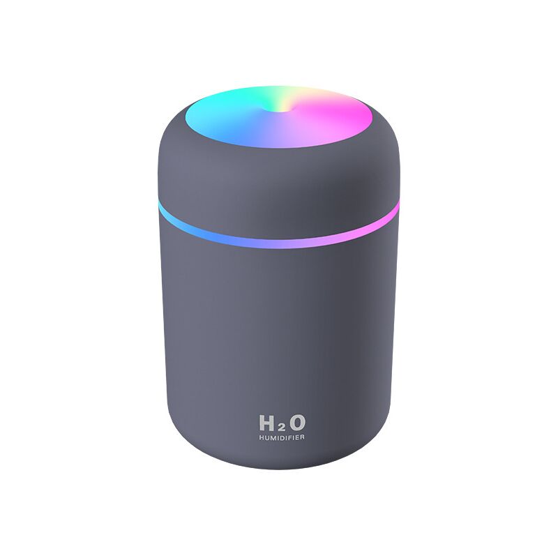 

Humidificador de aire, mini humidificador ultrasónico, apagado automático y luz nocturna colorida, humidificador portátil USB para dormitorio de