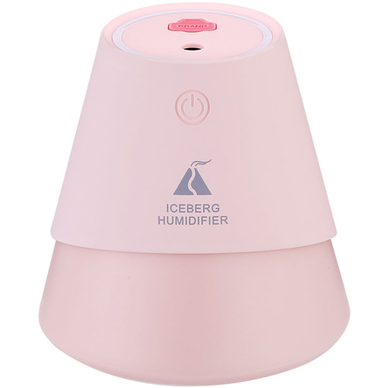 

Humidificador de niebla fria USB 3 en 1, con luz nocturna de ventilador pequeno,rosa