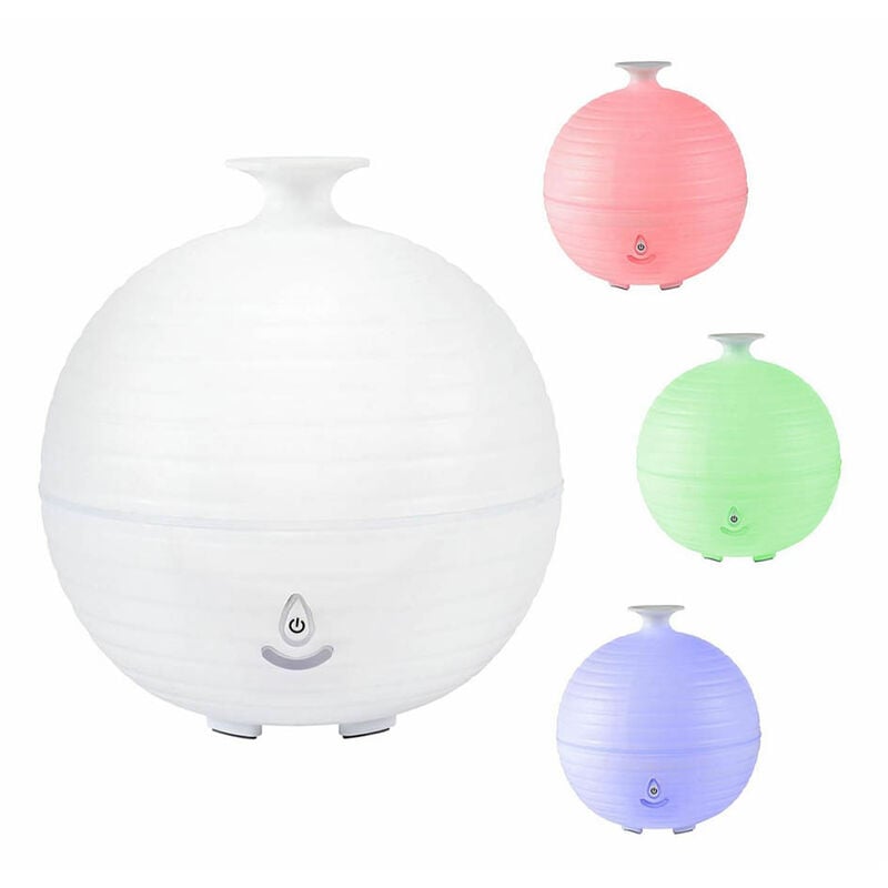 

Humidificador Difusor de Aromas 2 en 1, Luces LED de Colores, USB