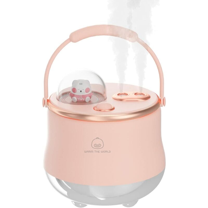 

Humidificador, mini humidificador portátil de 400 ml con humidificador personal ajustable de doble spray para habitación de niños, oficina, hogar,