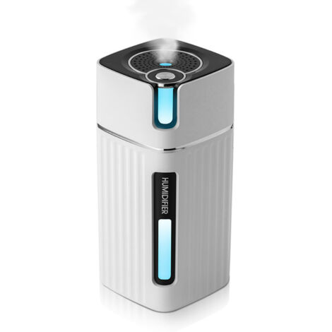 Humidificador para coche de 300 ml – Luz nocturna LED, difusor de aceites esenciales, refrigeración USB, para el hogar, viajes u oficina, regalo refrescante para el Día de la Madre.