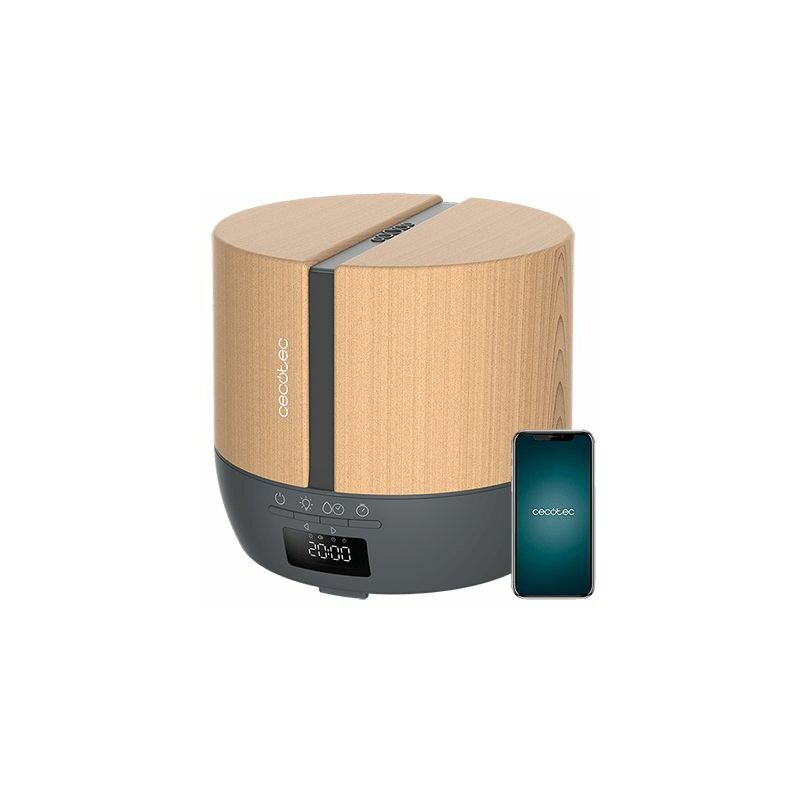 

Humidificador PureAroma 550 Connected Grey Woody Cecotec (500 ml)
