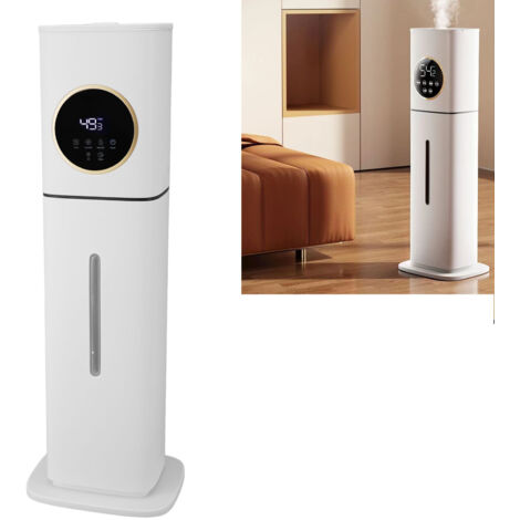 Humidificador ultrasónico de 8 litros con control por aplicación y detección automática de humedad.