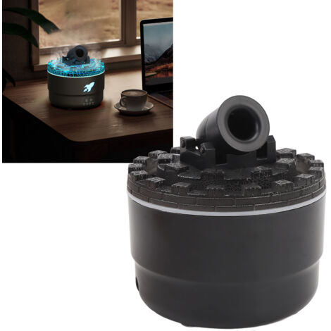 Humidificador ultrasónico LED RGB Volcano [ABS, 200 ml, temporizador de 1/3/5 horas, apagado automático]