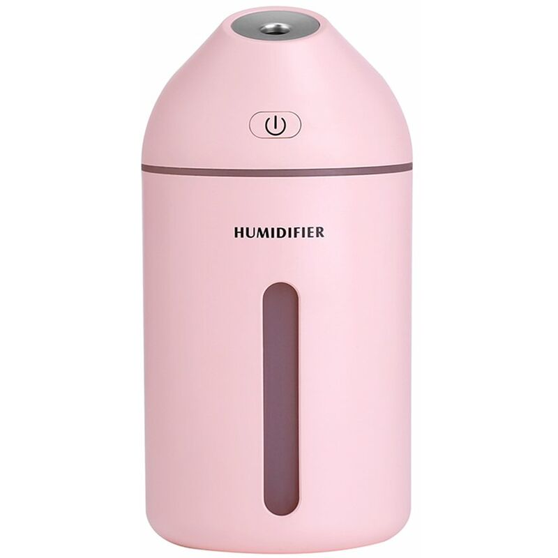 

Humidificador ultrasonico portatil, 320 ml, difusor de aire, con lampara de noche calida romantica