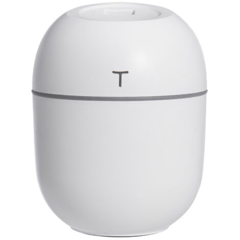 Humidificador USB de vapor frío, 2 niveles de vapor, luz nocturna, ventilador, ultra silencioso, temporizador, apagado automático, fácil recarga.