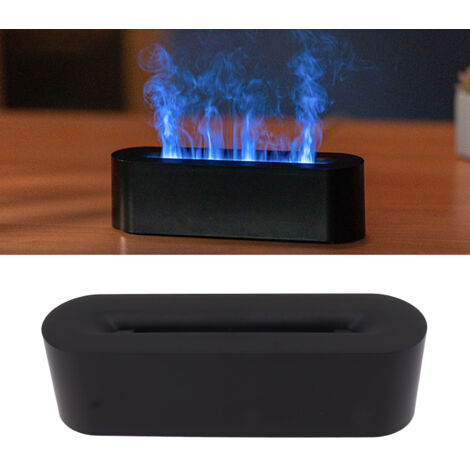 Humidificador UV USB portátil con luz de llama y 7 colores para oficina, sala de estar y dormitorio.