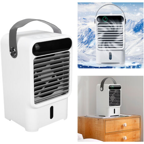 Humidificador/Ventilador – 500 ml, 3 velocidades, conexión USB – Generador de niebla con sistema de circulación de agua, 6 W, diseño extensible