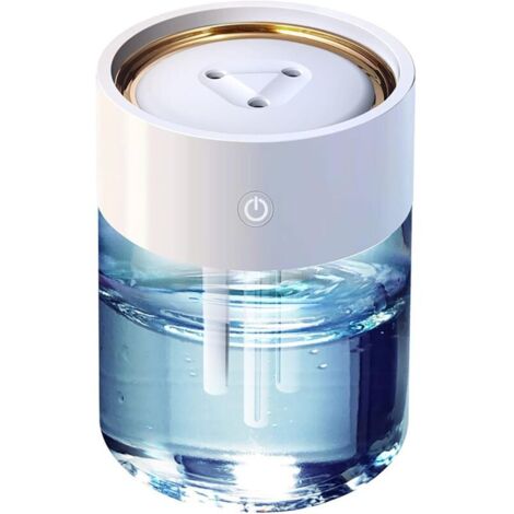 Humidificateur 2 L grande capacité à trois trous d'aromathérapie, humidification, trois modes de pulvérisation, lumières d'ambiance colorées, humidificateurs ultra silencieux antidérapants