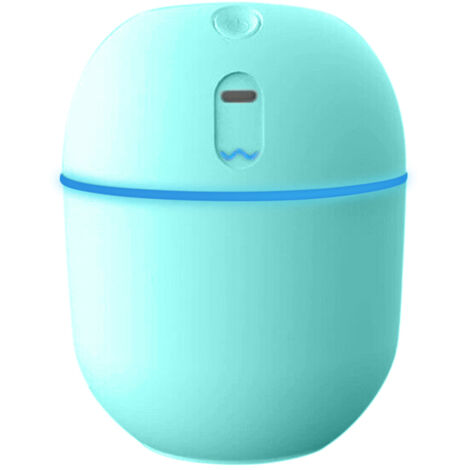 Humidificateur 200 ml, purificateur d'air, diffuseur d'arômes, veilleuse LED 7 couleurs, 2 modes de brumisation (USB)