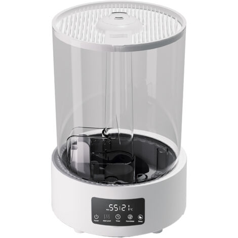 Humidificateur 5L max capacité – Remplissage haut, brume fraîche, télécommande + minuterie, veilleuse LED, cadeau Fête des Mères familial
