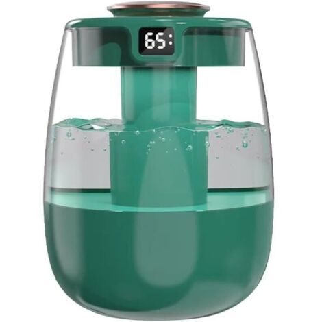 Humidificateur à brume froide, affichage numérique, double brume, arrêt automatique, ultra silencieux, pour chambre à coucher, bureau, vert, USB, mini silencieux