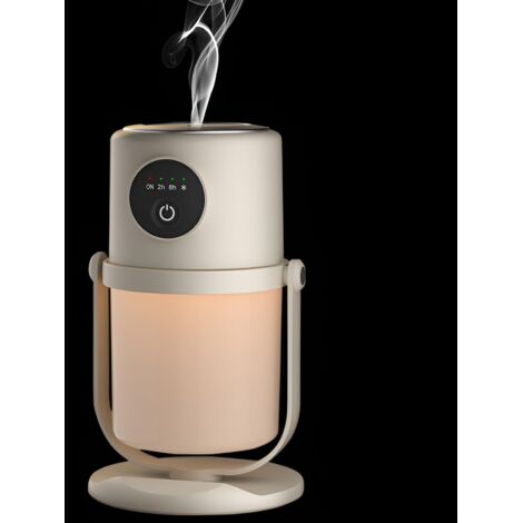 Humidificateur d'air à brume fraîche avec buse rotative à 360°, humidificateur d'intérieur silencieux et purificateur d'air avec veilleuse