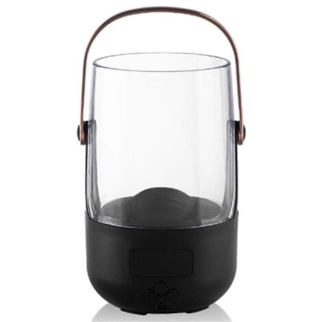 Humidificateur d'air et diffuseur d'huiles essentielles à effet flamme avec LED à couleurs changeantes