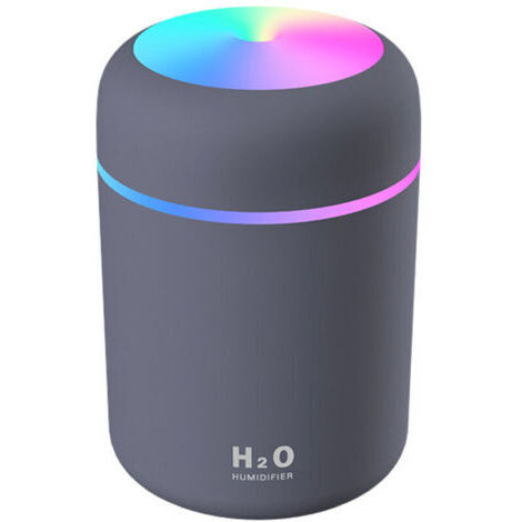 Humidificateur d'Air, Mini Humidificateur Ultrasonique avec 2 Mode Brume Réglable, Arrêt automatique et Veilleuse Colorée, USB Humidificateur Portable pour Auto Maison Bureau Chambre(Bleu)
