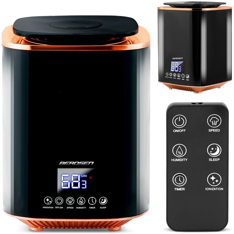 Humidificateur d'air noir Berdsen BD-502